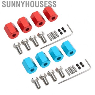 Sunnyhousess Wheel Hex Hub Nut  Increase Tire Distance 12mm Hex Hub Aluminum  for 1/10 RC Vehicle