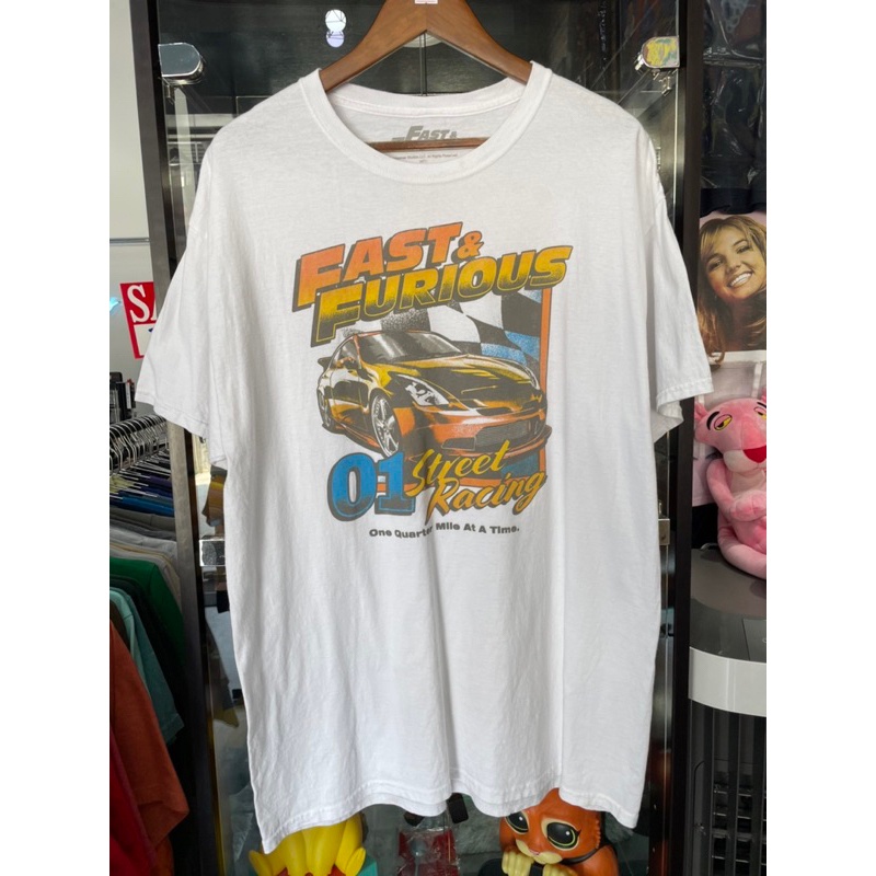 เสื้อยืดวินเทจมือสอง ลิขสิทธิ์แท้จาก Universal Studios ภาพยนตร์เรื่อง Fast &amp; Furious