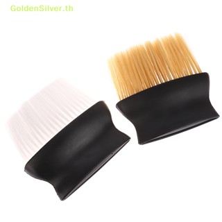 Goldensilver แปรงปัดฝุ่น ทําความสะอาดใบหน้า คอ และเครา ขนาดใหญ่ สีเงิน