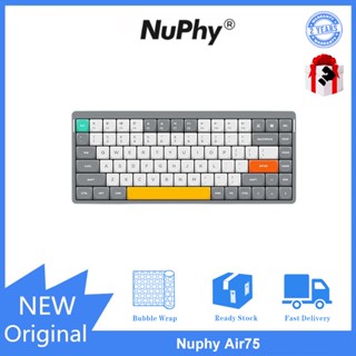 Nuphy Air75 คีย์บอร์ดเล่นเกมไร้สาย บลูทูธ 5.0 สามโหมด Win Mac iPad