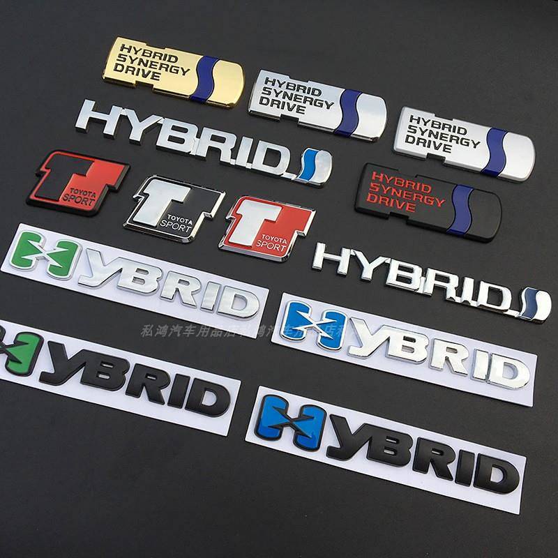 Toyota Metal Hybrid Car Logo Camry Ruizhi Carolina Reling Hybrid Labeling Hybrid Labeling 5CEN