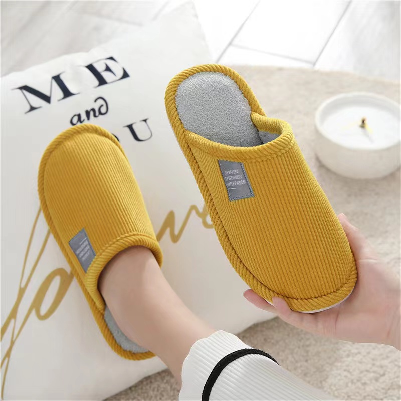 (B-44) โค้ด HISA7J  ลดเพิ่ม 30 บาท รองเท้าใส่อยู่บ้าน ผ้าฝ้าย กันลื่น