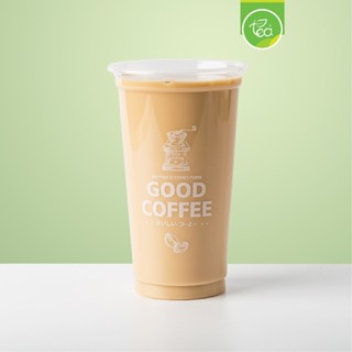 [CGW22] แก้วกาแฟ 22 ออนซ์ Good Coffee สีขาว แก้วกาแฟพลาสติก แก้วพลาสติก PP 22oz ปาก 95 (50 ใบ/แถว)