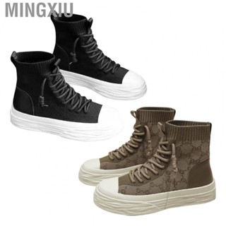 Mingxiu Women Plimsolls  High Top  Slip Rubber Sole Women Leisure Shoes Soft Lining  for Street