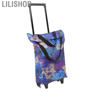 Lilishop Shopping Cart High Bearing  Steel  Foldable Cart for Short Trip