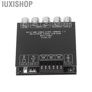 Iuxishop 2.1 Channel Subwoofer Amplifier Board  Treble And Bass Control ZK TB21S High Compatibility  Power Amplifier Board Dual Channel  for Listen To Music