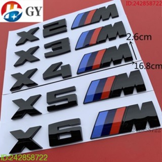 พร้อมส่ง สติกเกอร์ฉลากโลโก้ M M2 M4 M5 M6 สามสี สําหรับติดตกแต่งรถยนต์ BMW X2 X3 X4 X5 X6 M Logo E90 E91 E92