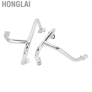 Honglai Engine Guard Crash Bar 1 Pair Curved Shape Stainless Steel Engine Guard Bumper Frame Protection for Replacement