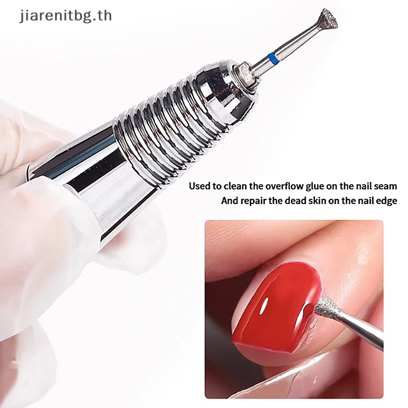 RENBG เครื่องไฟฟ้าเล็บเจลโปแลนด์เครื่องตัดเจาะ Bits เล็บบิตไฟล์ TH