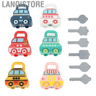 Lanqistore Lock Car Toys Cartoon Fun Different Shapes Develop Fine  Skills Lock Key Car Toys Educational for Kids for Early Learning