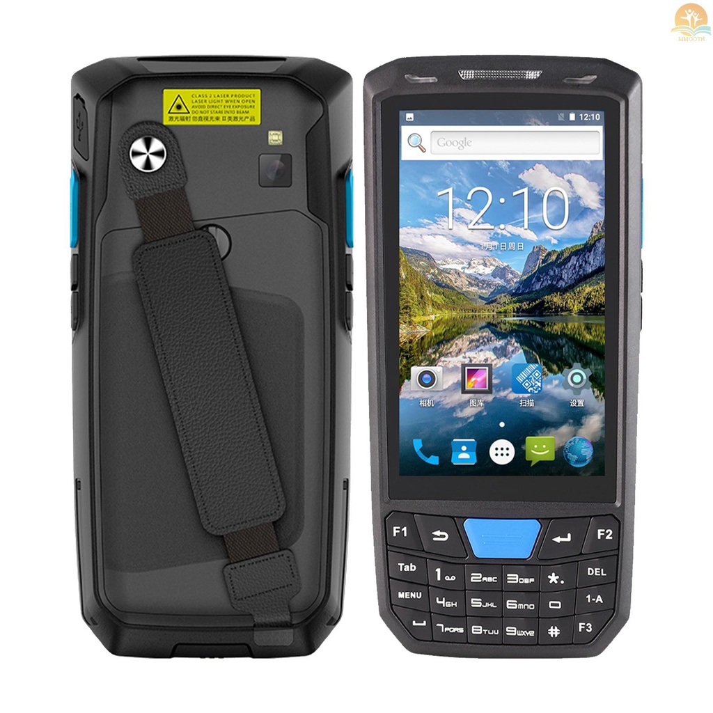 พร้อมส่ง เครื่องสแกนบาร์โค้ด Android 9.0 PDA POS 1D 4G WiFi BT พร้อมหน้าจอสัมผัส 4.5 นิ้ว กล้อง 8MP GPS สําหรับคลังสินค้า