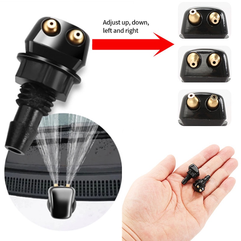 หัวฉีดสเปรย์ที่ปัดน้ําฝน หมุนได้ 360 องศา อุปกรณ์เสริม สําหรับรถยนต์ Toyota Mazda Hyundai - รูปที่ 3