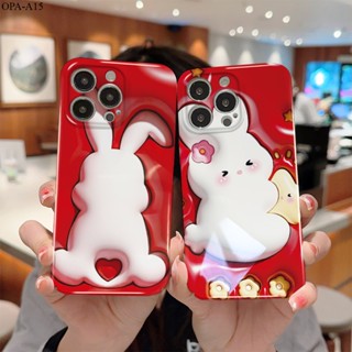 OPPO A78 A3S A12E A31 A15 A15S A12 A17 A17K A57 A77S A7 A5S A5 A9 2020 2022 5G 4G เคสออปโป้ สำหรับ Case Cartoon Rabbit เคส เคสโทรศัพท์ เคสมือถือ Hard Phone Cases