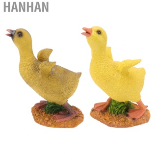 Hanhan Little Duck Statue  Resin Craft Heat Resistant Duckling Ornament  for Outdoor Garden