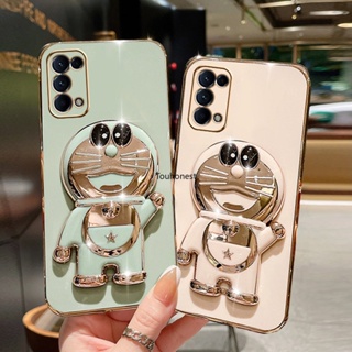 เคส Oppo Reno5 Lite เคส Oppo A74 เคส Oppo A54 Casing Oppo A93 A94 Case Oppo A95 F19 Pro F19S Case Oppo Reno 5F Case Oppo Reno 5k Case Cartoon Jingle Cat Cute Anime Doraemon Folding Stand Phone Holder Cover Cassing Cases Case TD โทรศัพท์มือถือ