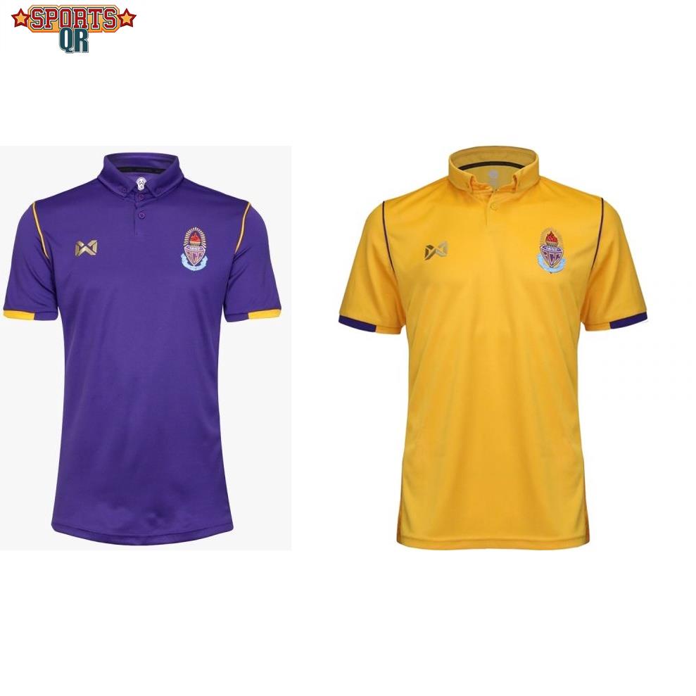 (Sports Evolution) พรีออเดอร์ Warrix เสื้อฟุตบอล เสื้อแข่ง โรงเรียนกรุงเทพคริสเตียนวิทยาลัย Bangkok Christian College BCC กรมพละ บอลเจ็ดสี