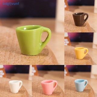 Bdgf ถาดแก้วกาแฟจิ๋ว 1:12 อุปกรณ์เสริม สําหรับตกแต่งบ้านตุ๊กตา 4 ชิ้น ต่อชุด