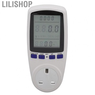 Lilishop Electricity Analyzer  Portable Power Meter Socket Overload Protection Alarm Function  for Power Measurement for Home