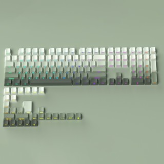 Flcmmk PBT ปุ่มกดคีย์บอร์ด แบบโปร่งแสง สําหรับคีย์บอร์ด Mechanical