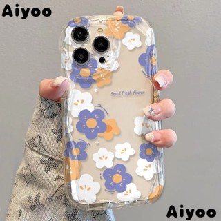 เคสป้องกันโทรศัพท์มือถือใส แบบนิ่ม ลายดอกไม้ กันกระแทก สําหรับ Apple Iphone 14 11 8p 12xrxs 13✅7 ERJP