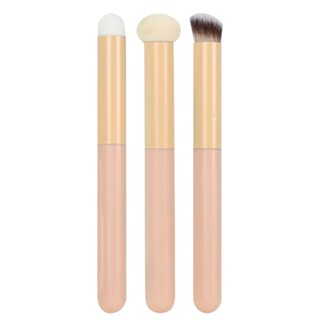 3pcs Professional Makeup Nose Blending Angled For Under Eye Small Sponge Concealer Brush Set