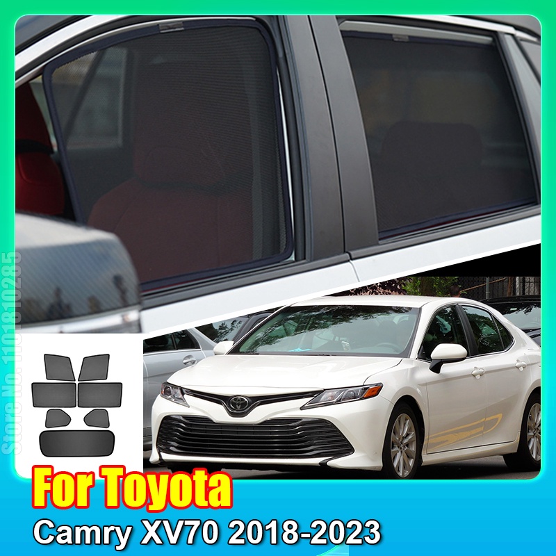 สําหรับ Toyota Camry XV70 2018-2023 Magnetic Car Window SunShade Shield ด้านหน้ากระจกด้านหลังด้านข้างผ้าม่าน Sun Shade Visor