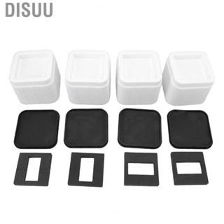 Disuu Stackable Square Risers  Dust Free Non Slip Perfect Height Bed Square Risers  for Table Chair