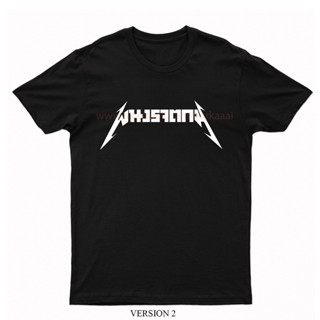  พิมพ์ลาย เสื้อยืด ผนงรจตกม รุ่น Font Metallica(Parody)