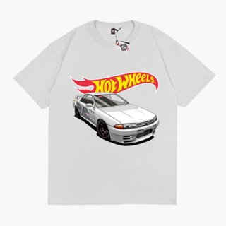 เสื้อยืด พิมพ์ลาย Sakazuki HOTWHEELS NISSAN SKYLINE R32 BNR32 GODZILLA V2