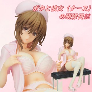 โมเดลฟิกเกอร์ PVC รูปการ์ตูนอนิเมะ Lechery Boku To Nurse No Kenshuu Nisshi Mio Akagi ขนาด 23 ซม. ของเล่นสําหรับเด็ก