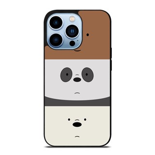 We BARE BEARS เคสโทรศัพท์มือถือ กันตก ป้องกัน ลาย WE BARE BEARS สําหรับ IPhone 14 Plus 13 Pro Max 12 Mini X