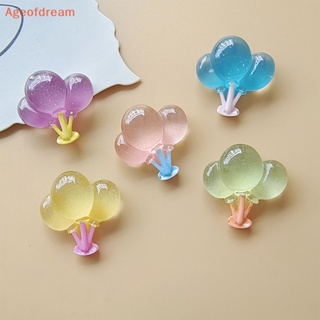 [Ageofdream] ใหม่ ลูกโป่งเรซิ่นเรืองแสงในที่มืด เครื่องประดับแฮนด์เมด DIY 10 ชิ้น