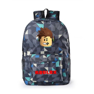 Roblox กระเป๋าเป้สะพายหลัง กระเป๋านักเรียน ผ้าแคนวาส ลายการ์ตูนอนิเมะ Mochilas สําหรับวัยรุ่น แล็ปท็อป