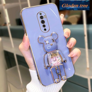 เคสโทรศัพท์มือถือ ซิลิโคนนิ่ม กันกระแทก ลายต้นไม้ Gloden สําหรับ OPPO reno 2F reno2 F reno 2 F reno 2