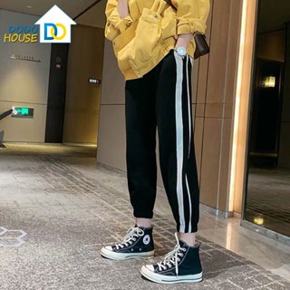 พร้อมส่ง กางเกงคนท้องเอวยางยืดสูงปรับได้ เนื้อผ้าใส่สบาย กางเกงขายาวคนท้อง กางเกงวอร์มคนท้อง