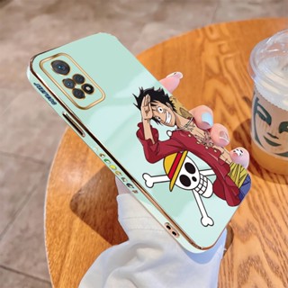 เคสโทรศัพท์มือถือนิ่ม ขอบสี่เหลี่ยม พิมพ์ลาย D.Luffy หรูหรา สําหรับ Redmi Note 12 Pro 4G 5G Note 12 Pro Plus Note 12 Pro