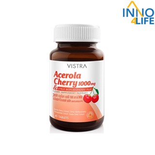 VISTRA Acerola Cherry 1000 mg. (45 Tablets) 62.25g. [inno]