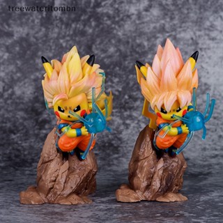 Tt ตุ๊กตาฟิกเกอร์ อนิเมะ Dragon Ball Super Saiyan Pokemon Pikachu คอสเพลย์ Goku