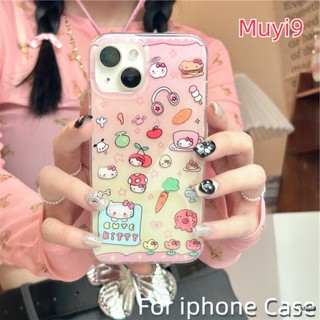 Ins เคสโทรศัพท์มือถือนิ่ม กันตก ลาย Hello Kitty น่ารัก สร้างสรรค์ สําหรับ IPhone14ProMax 13ProMax I12 Pro MAX i11 14 13Pro