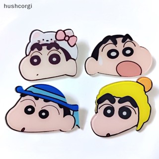 [hushcorgi] ใหม่ พร้อมส่ง คลิปอะคริลิคใส ลายการ์ตูนชินจัง สําหรับหนีบกระดาษโน๊ต เครื่องเขียน