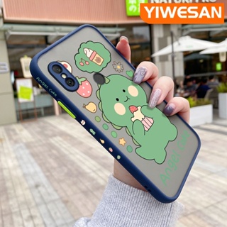 สําหรับ Xiaomi Redmi Note 6 Note 6 Pro เคสการ์ตูนไดโนเสาร์น้อยน่ารัก ดีไซน์ใหม่ บาง ฝ้า เคสโทรศัพท์แข็ง ขอบซิลิโคน เคสกันกระแทก