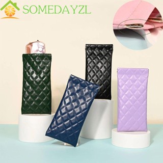 SOMEDAYZL เคสแว่นตาหนังนิ่ม พร้อมคลิปสปริงซีล ปิดอัตโนมัติ สําหรับผู้ชาย ผู้หญิง อ่านหนังสือ