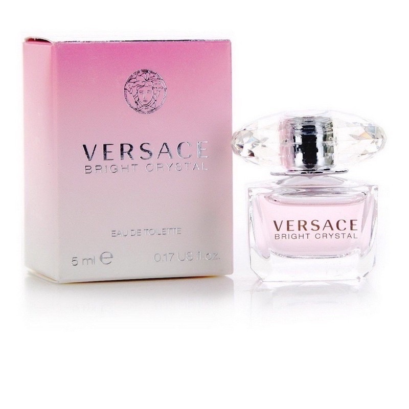 【 % แท้ 】 Versace Bright Crystal EDT 5ml พร้อมกล่อง