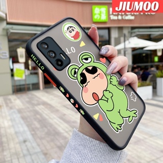 เคสโทรศัพท์มือถือแบบใส กันกระแทก ลายการ์ตูนชินจังจอมแก่น สําหรับ Realme GT 5G GT Neo Q3 Pro X7 Max GT Neo 2T GT Neo