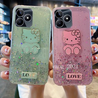 พร้อมส่ง ใหม่ เคสโทรศัพท์มือถือนิ่ม ปิดด้านหลัง แบบบาง ลายกากเพชร ดาว ท้องฟ้ากลางคืน หรูหรา สําหรับ Realme C53 C55 NFC 2023 RealmeC53