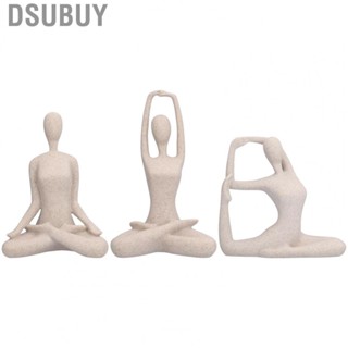 Dsubuy Yoga Pose Statue Nordic Sandstone Resin Figurine  Decor Gift Ornament