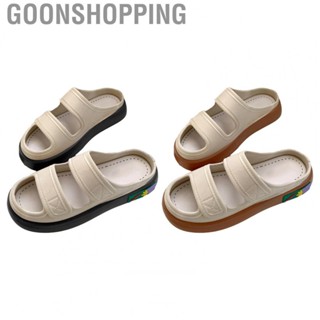 Goonshopping PVC Slides  Casual Elegant Fashionable Simple Beach Slippers for Women Shopping