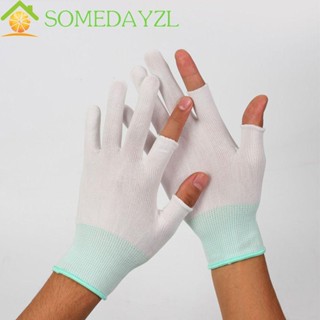 SOMEDAYZL ถุงมือ ผ้าไนล่อน แบบบาง ป้องกันแดด ป้องกันการลื่นไถล สวมใส่สบาย สีพื้น เหมาะกับใส่ขับขี่กลางแจ้ง สําหรับผู้ชาย