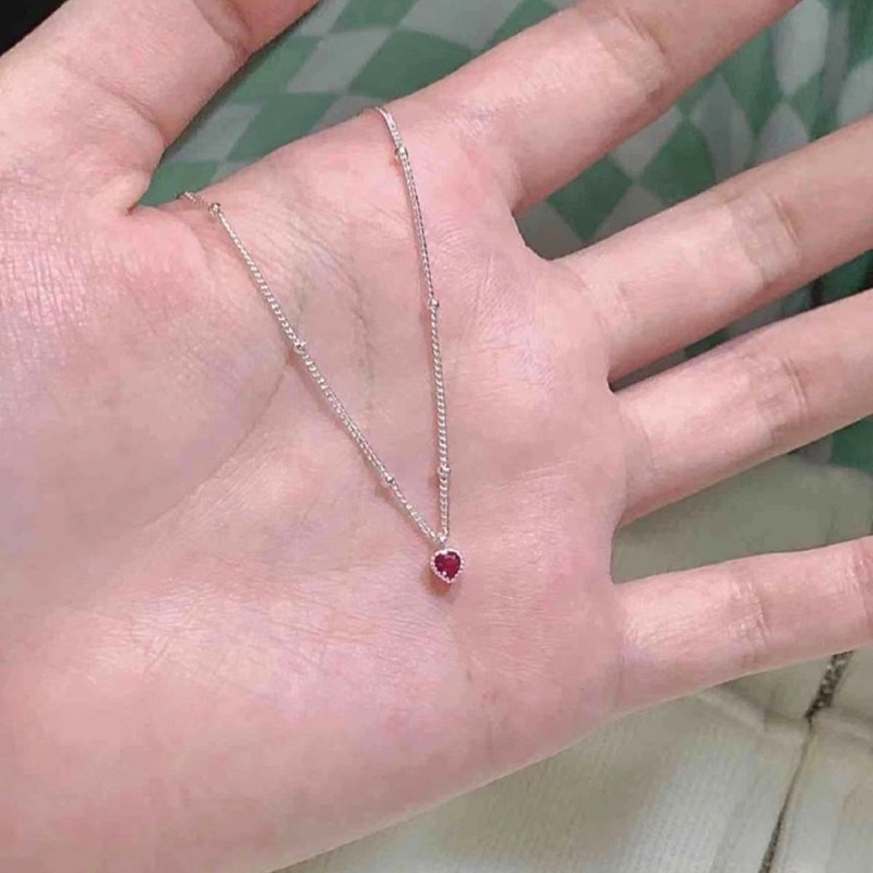 สร้อยคอ โลหะผสมคริสตัล รูปหัวใจ เป็นที่นิยม สําหรับเด็กผู้หญิง - รูปที่ 6