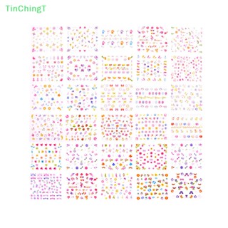 [TinChingT] สติกเกอร์ ลายการ์ตูนคริสต์มาส DIY สําหรับติดตกแต่งเล็บ 5 แผ่น [ใหม่]
